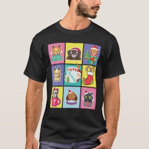 Camiseta Navidades guapos Kawaii Santa Cute Mascotas adoran