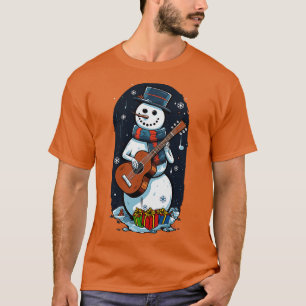 Camiseta Navidades Guitarra Regalo Santa Claus Guitarista G
