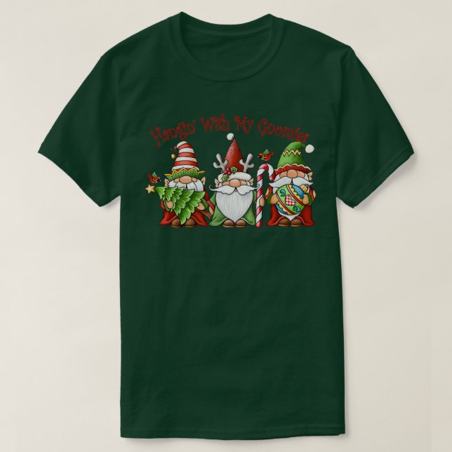 Camiseta Navidades Hangin Con Mis Gnomías (Diseño del anverso)