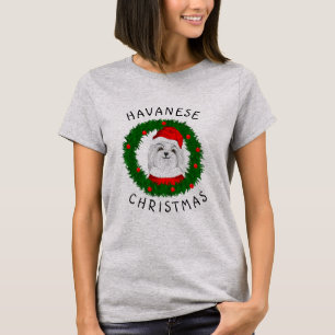 Camiseta Navidades Havaneses Cita A Santa En Wreath