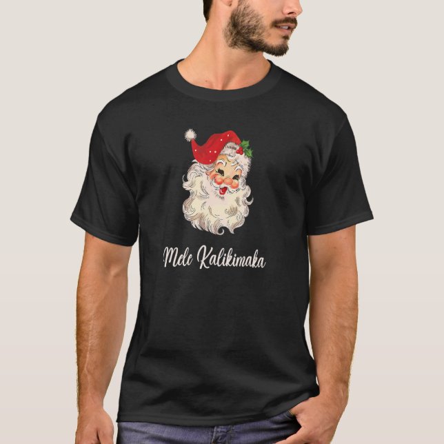 Camiseta Navidades hawaianos de Mele Kalikimaka iluminan Na (Anverso)