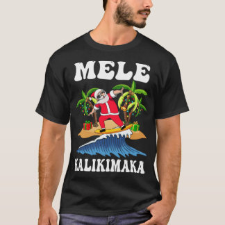 Camiseta Navidades hawaianos de Mele Kalikimaka Santa Su