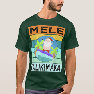 Camiseta Navidades hawaianos de Mele Kalikimaka Santa Ugly
