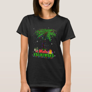 Camiseta Navidades Hawaianos Del Palm Tree Mele Kalikimaka 