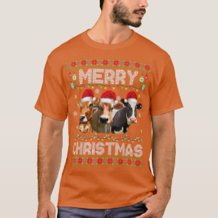 Camiseta Navidades Heifer Santa Hat Navidades alumbran la v