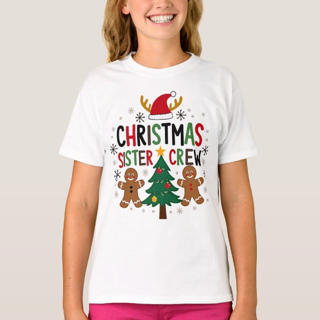Camiseta Navidades Hermanas de la Tripulación Festividad de (Anverso)