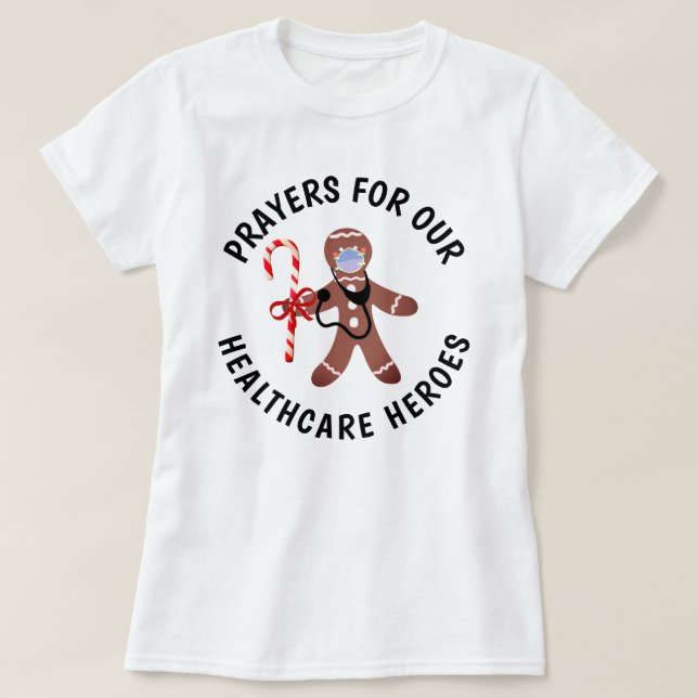 Camiseta Navidades Héroes de la salud Enmascarar panes (Diseño del anverso)