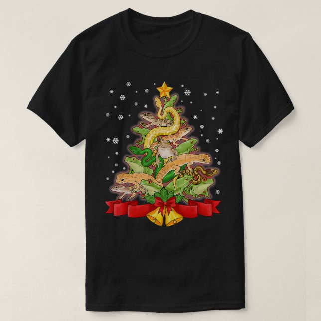 Camiseta Navidades Herping Gift Herpetology Tshirt Frog Sna (Diseño del anverso)