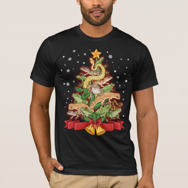 Camiseta Navidades Herping Regalo Herpetología Herpa de ser (Anverso)
