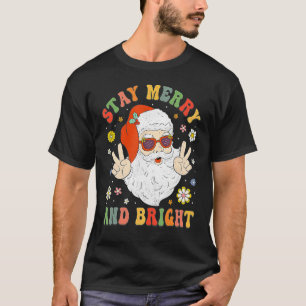 Camiseta Navidades Hippie Sant Y Bright Groovy