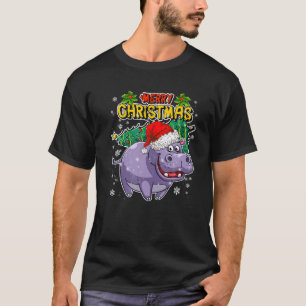 Camiseta Navidades Hippo - Navidades dulces Animales - Hipp