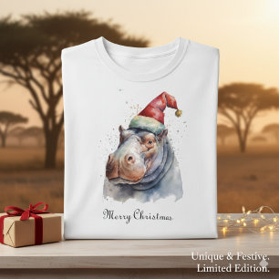 Camiseta Navidades Hippo, personalizable
