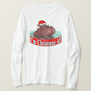 Camiseta Navidades Hippopótamo