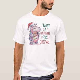 Camiseta Navidades Hippopotamus Funny