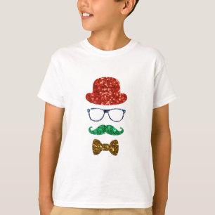 Camiseta navidades hipster bigote