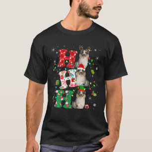 Camiseta Navidades Ho3 iluminan a reno australiano de Santa