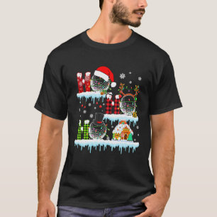 Camiseta Navidades Ho3 Red Plaid Santa Reindeer Golf Balls