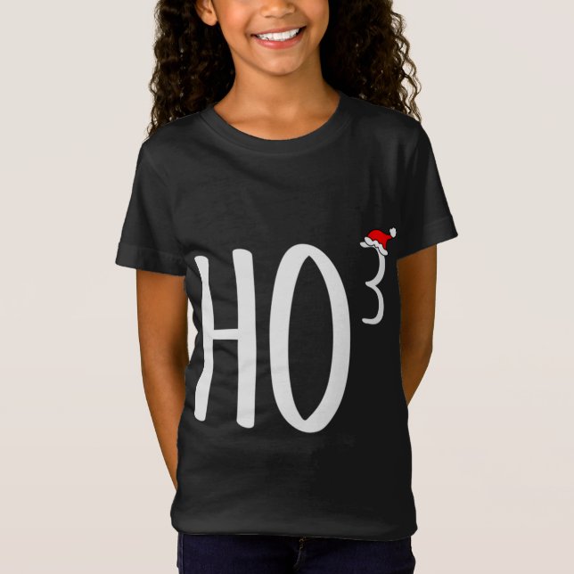 Camiseta Navidades Ho Cubed, Ho Ho Ho Ho Ho Math Math (Anverso)