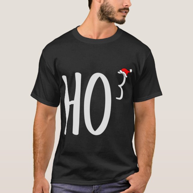 Camiseta Navidades Ho Cubed, Ho Ho Ho Ho Ho Math Math (Anverso)