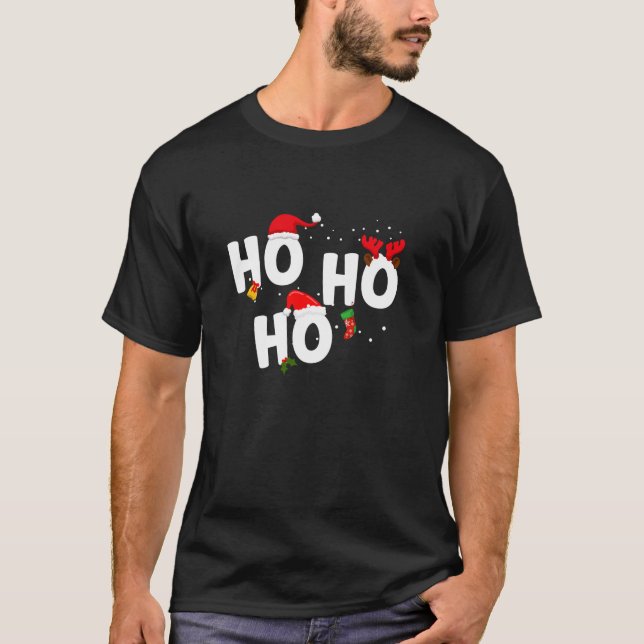 Camiseta Navidades Ho Ho Ho Ho (Anverso)