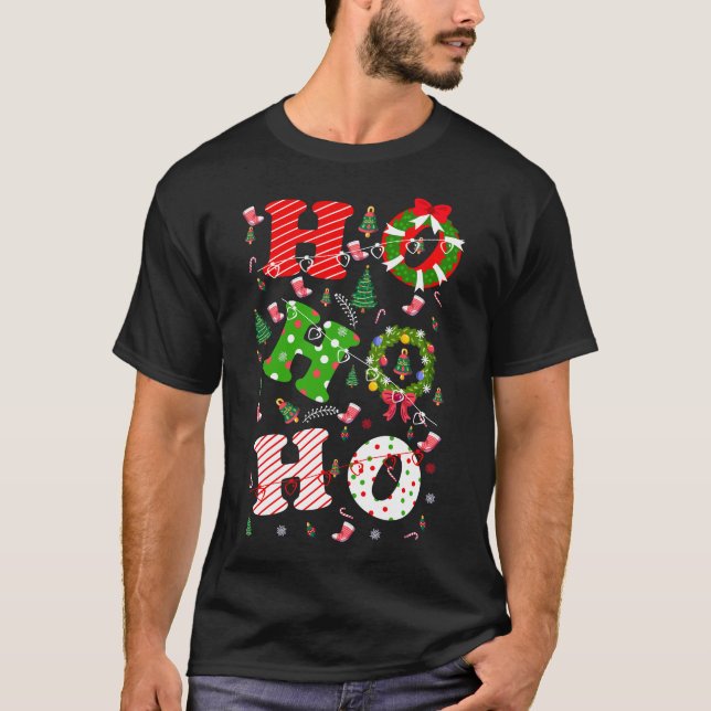Camiseta Navidades Ho Ho Ho Ho (Anverso)