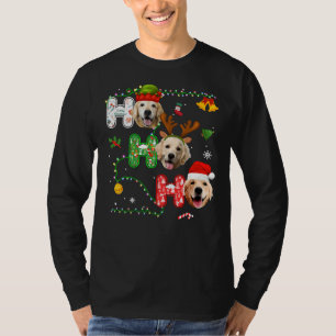Camiseta Navidades Ho Ho Ho Ho Ho Golden Retriever 351