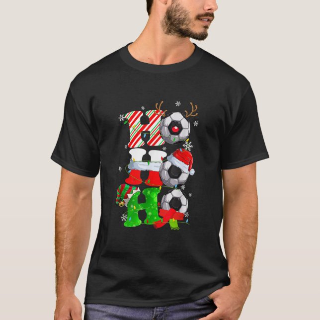 Camiseta Navidades Ho-Ho-Ho Santa Reindeer (Anverso)