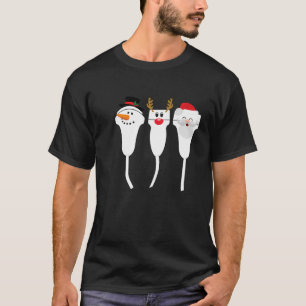 Camiseta Navidades Hol de sonograma transductor de ultrason
