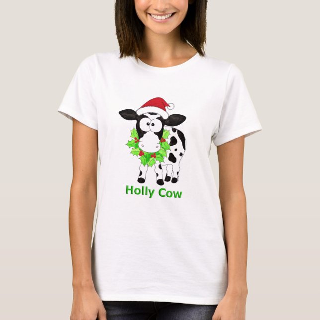 Camiseta Navidades Holly Cow (Anverso)
