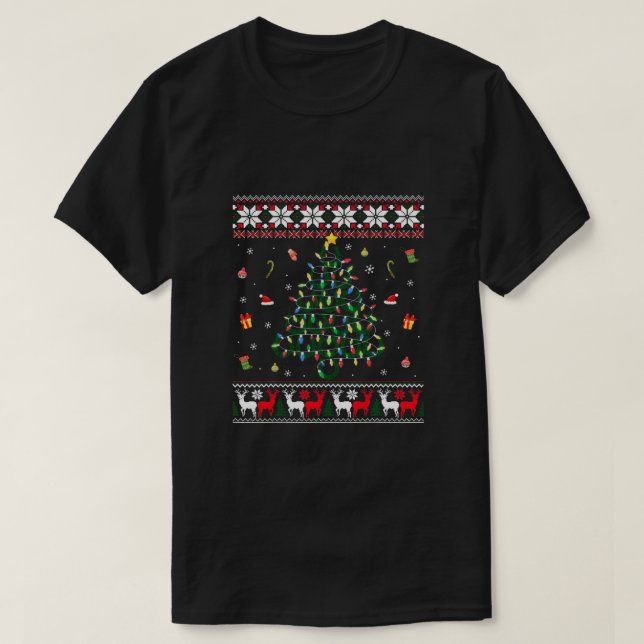 Camiseta Navidades Hombres Hombres Árboles de Herradura Cos (Diseño del anverso)