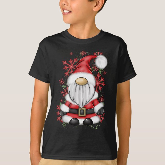 Camiseta Navidades Hombres Sr Claus Santa Gnome Navidades P (Anverso)