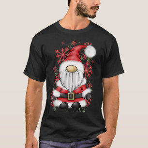 Camiseta Navidades Hombres Sr Claus Santa Gnome Navidades P