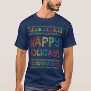 Camiseta Navidades homosexuales divertidos LGB Felices holi