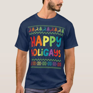 Camiseta Navidades homosexuales divertidos LGBT Felices hol