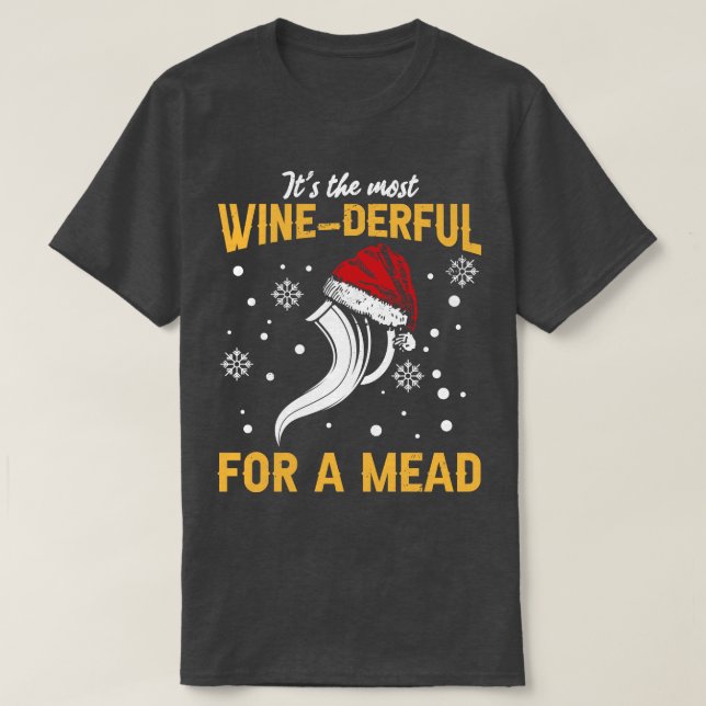 Camiseta Navidades Honey Wine Mead Home Brewer Viking Renai (Diseño del anverso)