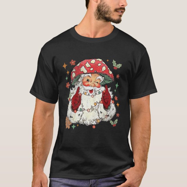 Camiseta Navidades hongos Mushroom Mushroom Santa Claus (Anverso)