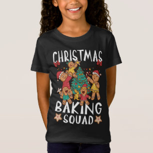 Camiseta Navidades horneando al escuadrón pan de jengibre h