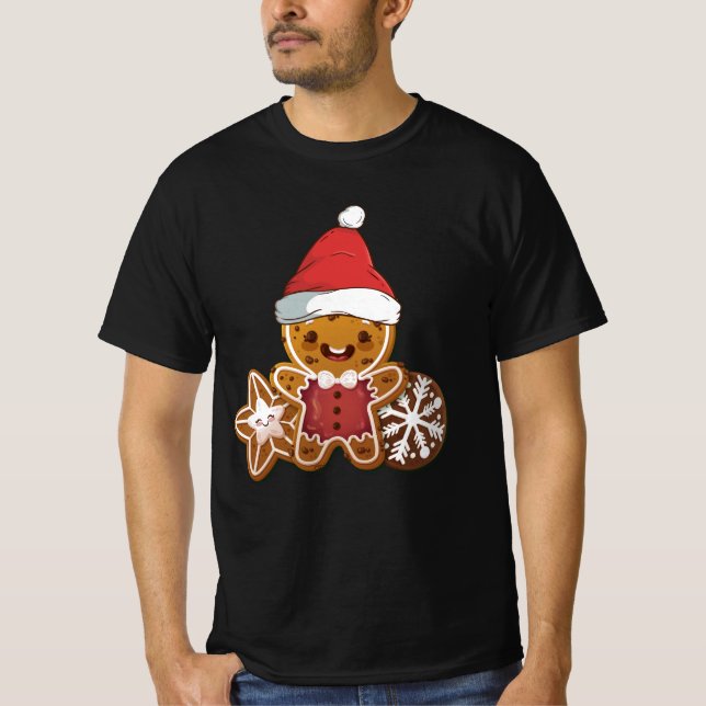 Camiseta Navidades horneando galleta con pan de jengibre vi (Anverso)