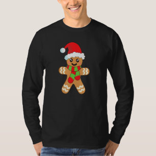 Camiseta Navidades horneando galleta cuta pan de jengibre h