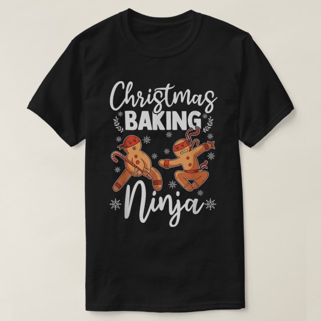 Camiseta Navidades horneando Ninja Funny Gingerbread Coca (Diseño del anverso)