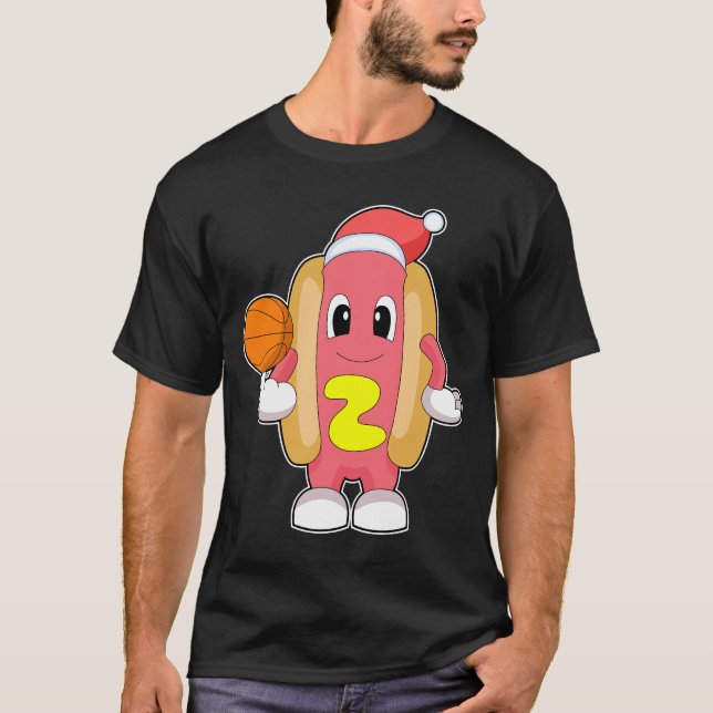 Camiseta Navidades Hotdog Basketball (Anverso)