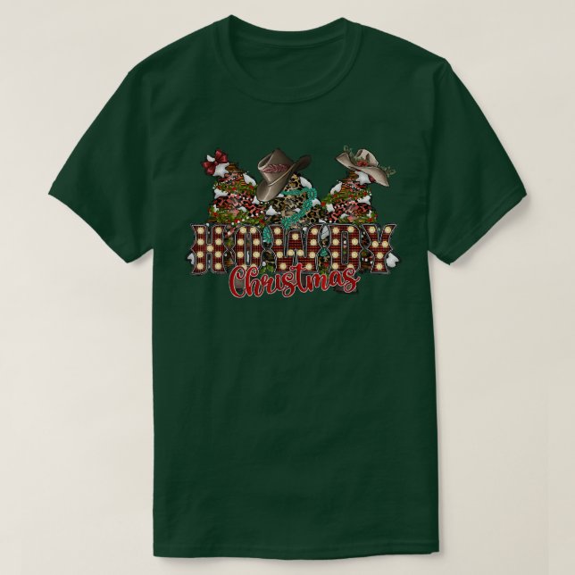 Camiseta Navidades Howdy, Navidades De Vaqueros Occidentale (Diseño del anverso)