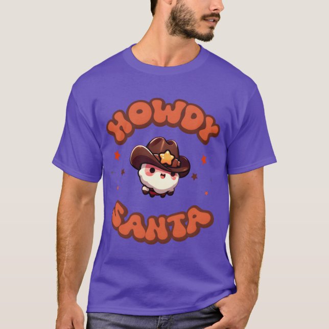 Camiseta Navidades Howdy Santa Funny Navidades (Anverso)