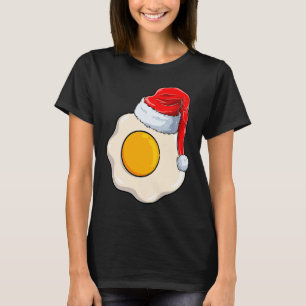 Camiseta Navidades Huevos Fritos Con Sombrero De Santa Para