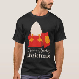 Camiseta Navidades Humor gracioso pato lindo en caja roja