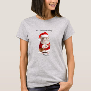 Camiseta Navidades Humor, no una criatura agitaba el ratón