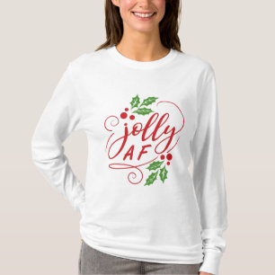 Camiseta Navidades humorísticos sarcásticos de Jolly AF