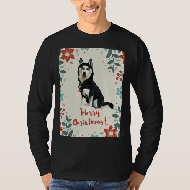 Camiseta Navidades Husky (Anverso)
