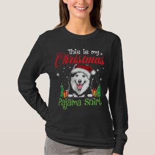 Camiseta Navidades Husky Siberianos Pajama Divertido Perro 