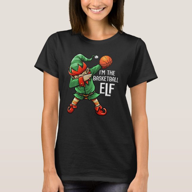 Camiseta Navidades I m The Basketball Elf Family Matching B (Anverso)